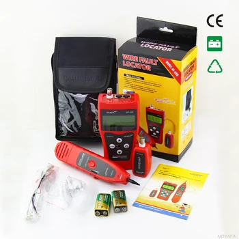 Unique Network monitoring cable tester LCD NF-308 Wire Fault Locator LAN Network Coacial BNC USB RJ45 RJ11 red color