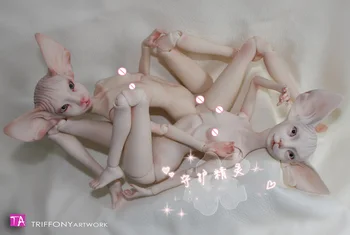 1/4 scale BJD lovely kid BJD/SD Monster sphynx cat figure doll DIY Model Toys.Not included Clothes,shoes,wig