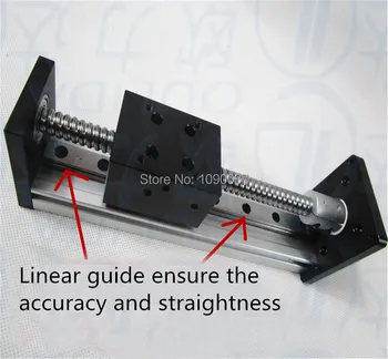 High Precision CNC SGX 1605 Ballscrew Sliding Table effective stroke 900mm+1pc nema 23 stepper motor XYZ axis Linear motion