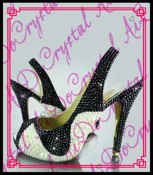 Aidocrystal Custom Handmade Luxury Open Toe slingback Wedding Shoes High Heels Women Shoes Evening Shoes Dress Shoes