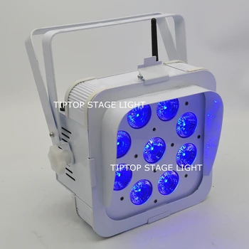 Ping 4 Unit Cool White Painting Spotlights Type Small battery operated led uplight 9*15W RGBWA 5in1 Tyanshine Lamp