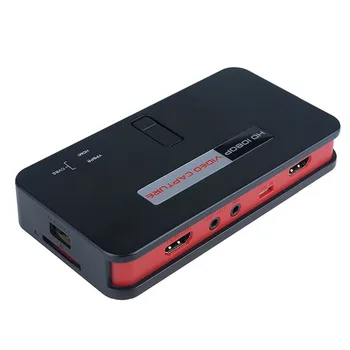 EZcap284 1080P HD Video Game Capture HDMI Recorder Card HDMI/AV/Ypbpr TV Video Recorder With Remote Control Support Mic USB Disk
