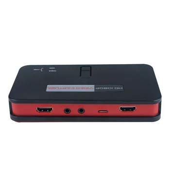 EZcap284 1080P HD Video Game Capture HDMI Recorder Card HDMI/AV/Ypbpr TV Video Recorder With Remote Control Support Mic USB Disk
