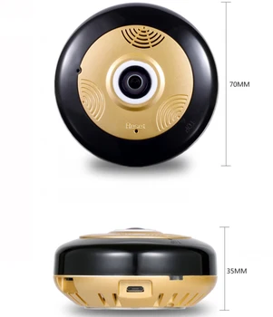 360degree Panoramic Wireless IP Camera 960P 1.3MP HD Megapixel P2P Plug Play Pan/Tilt With Two Way Audio for 100sqm