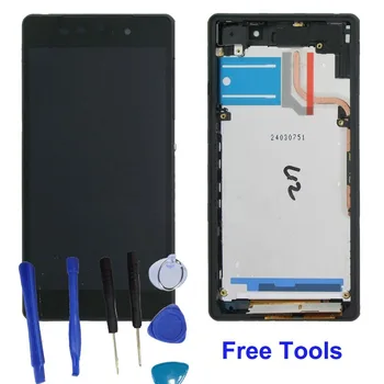High Qualiy LCD Display Assembly Touch Screen Digitizer With Frame For Sony Xperia Z2 D6502 D6503 D6543 L50W