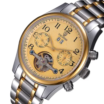 Tevise business mens clocks Automatic mechanical watch luxury men watches stainless steel wristwatch waterproof brand 5351