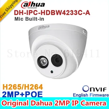 Wholesale Dahua DH-IPC-HDW4233C-A 2MP Dome Network IP Camera Built-in Mic Small IR HD WDR POE H.265/H.264 IPC-HDW4233C-A