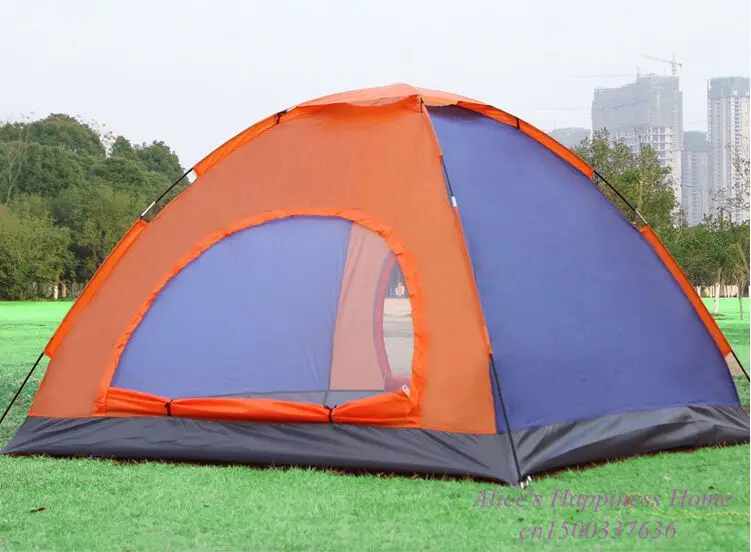 Camping Tents Large Space for 3-4 Persons Rainproof Tent Waterproof Warm Outdoor Tent