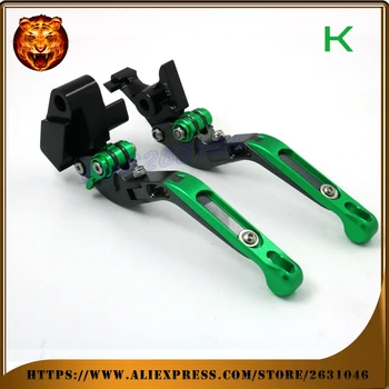 Adjustable Folding Extendable Brake Clutch Lever For kawasaki VN 650 VULCAN S VN650 VULCANS With logo Motorcycle