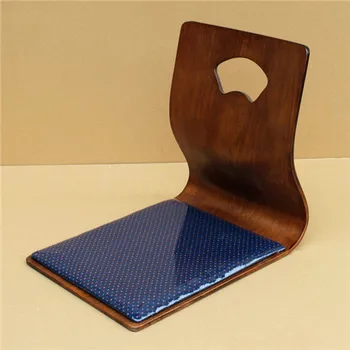2pcs/lot) Japanese Floor Chair Design Fan-shape Tatami Zasiu Legless Chair Natural Color Meditation Backrest Ergonomic Chair