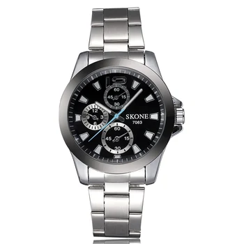Skone Original Japan Quartz Luxury Watch Men Business Watch Men Full Steel Quartz Watch Waterproof Men Wristwatches Reloj Hombre