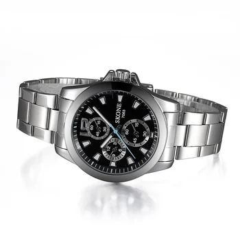 Skone Original Japan Quartz Luxury Watch Men Business Watch Men Full Steel Quartz Watch Waterproof Men Wristwatches Reloj Hombre