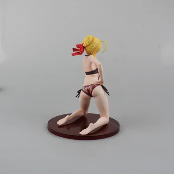 Anime Fate Stay Night Saber with Swimming Wear Bikini Sexy PVC Action Figure Collectible Model Toy Dolls 18cm KT1302