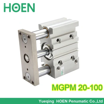 SMC type MGPM20-100 20mm bore 100mm stroke guided cylinder,compact guide mgpm 20-100 tcm20-100