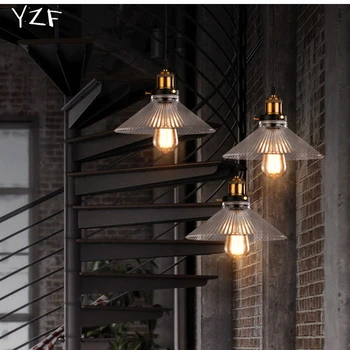 YZF New E27 Vintage Industrial parlor Dining Room Restaurant Simplicity AC110-220V Chinese Iron pendant light