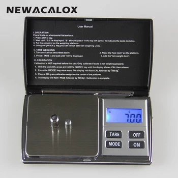 NEWACALOX 300g x 0.01g Precision Digital Scale for Gold Sterling Silver Jewelry Scale 0.01 Pocket Balance Electronic Handy Scale