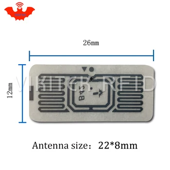 RFID tag UHF sticker Impinj B42 wet inlay 915mhz868mhz 860-960MHZ Higgs3 EPC 6C 50pcs adhesive passive RFID label
