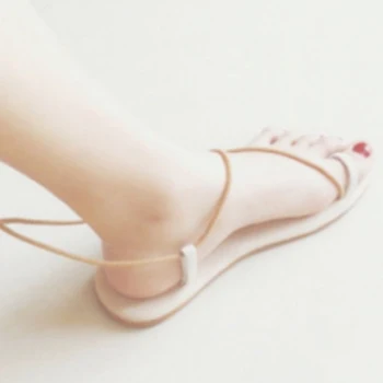 Multiple Cross Strap Sandals Summer Fashion Roman Sandals Bandage Clip Ring Toe Nubuck Suede Leather Flip Flops Women's Sandals