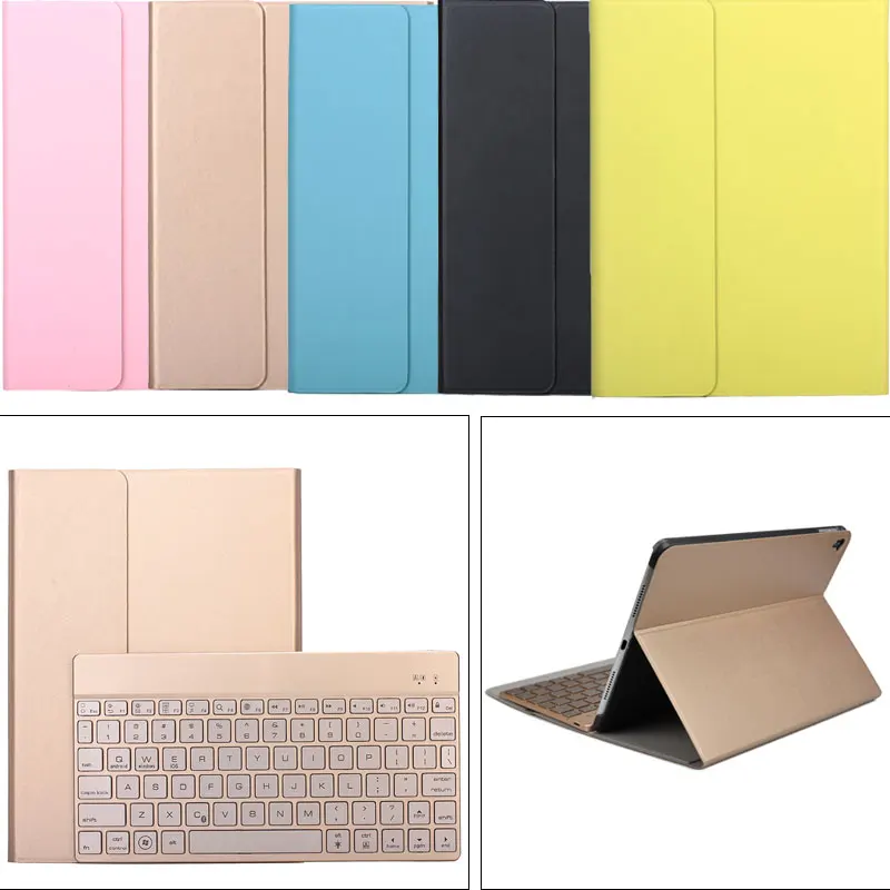7 Colors Backlight Wireless Bluetooth Keyboard + Flip PU Leather Case Stand Cover For iPad Air 2/ Pro XXM