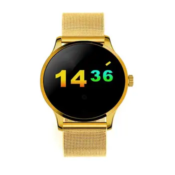 K88H Smart Watch 1.22 Inch IPS Round Screen Support Heart Rate Monitor Bluetooth smartWatch For apple huawei IOS /Android