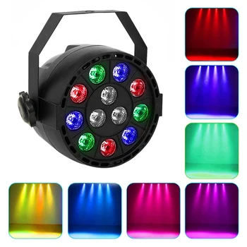 Stage light 12 LED Par Lights RGB Disco Party Lights Magic Ball Light Projector Auto Sound Activate DMX 512 Control Stage Light