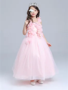 Retail Korea Girl Dresses Children Dress Party Summer Princess Baby Girl Dresses Wedding Dress Birthday 8506