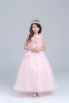 Retail Korea Girl Dresses Children Dress Party Summer Princess Baby Girl Dresses Wedding Dress Birthday 8506