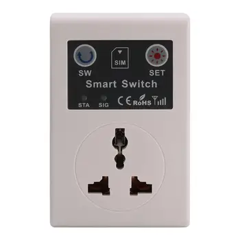 Newest EU 220V Phone RC Remote Wireless Control Smart Switch GSM Socket Power Plug for Home Household Appliance