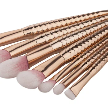 12pcs Rose Gold Mermaid Makeup Brushes Sets Pro Foundation Brush Cosmetics Makeup Brush Set Blusher Tools 2017 Fashion Maquiagem