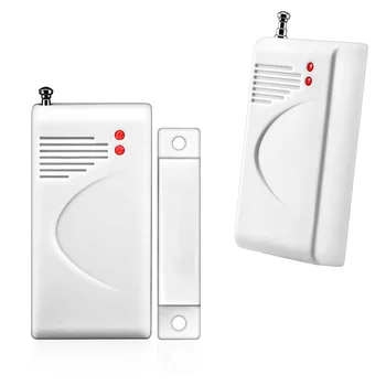 2pcs Wireless Door Window Gap Sensor Detector Door Switch +2pcs PIR Motion Detector Sensor Wide Angle 433MHz for alarm system