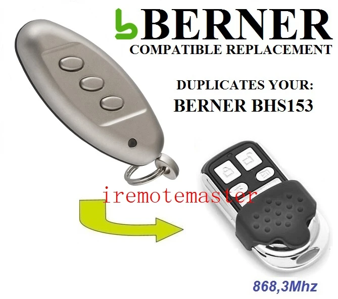 BERNER BHS153 garage door remote control replacement top quality