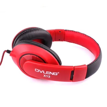 OVLENG X13 Wired Headphones with Microphone Over Ear Headphone Bass HiFi Sound Music Stereo Headset for iPhone Xiaomi Sony