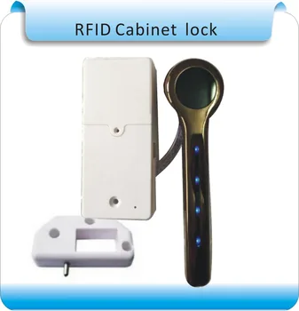 615 125KHZ RFID Card Key Metal shell Electronic Cabinet locker lock with Dry battery+one wristband