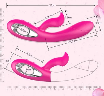 9 Speed magic wand dual vibration motors silicone waterproof G-spot double dildo USB rechargeable sex toys