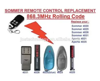 Sommer 4020 4025 4031 remote control replacement 868MHZ