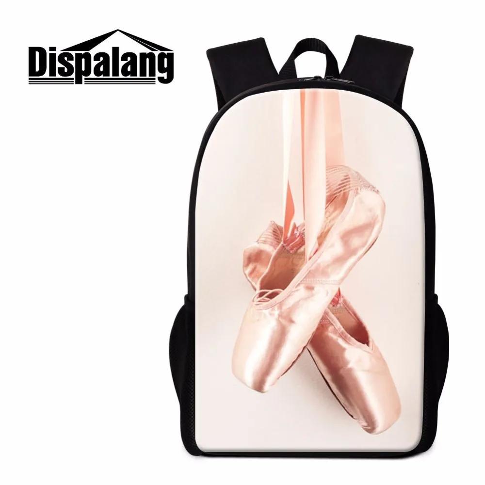 Dispalang popular 16 inch children school backpack ballet dancing shoes prints customized school bag elementary student book bag