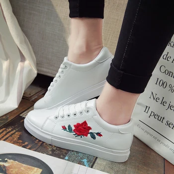 DreamShining Woman PU Leather Preppy Style Embroider Lace Up Casual Pointed Flat Non Slip Office Lady OL Soft Fashion Shoes