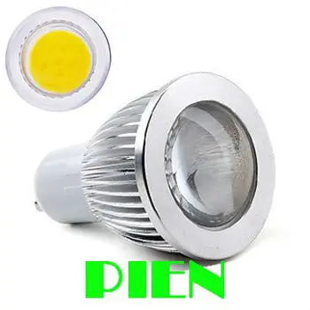 DHL + 50PCS GU10 5W 110V-240V COB LED Lamp Lights Warm White/ Cool LED COB Bulb by DHL