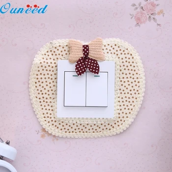 Ouneed Happy Home Pastoral Style Switch Cover Creative Apple Shape Switch Stickers 1 Piece