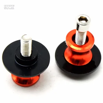 2pcs 6mm 8mm 10mm with Motorcycle Stand Screws CNC Swingarm Swing Arm Sliders Spools For KTM 990 Super Duke RC 390