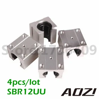 4pcs/lot SBR12UU 12mm Linear Ball Bearing Block CNC Router