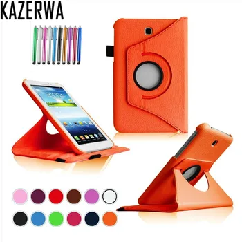 New Fanshion 360 Rotating PU Leather Case Cover For Samsung Galaxy Tab 3 7.0 inch T210 T211 P3200 P3211 Tablet Case