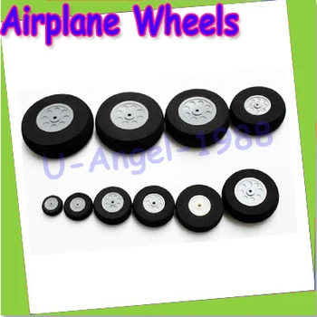10pcs/lot Airplane Wheels 30mm 40mm 55mm 65mm 75mm Airplane sponge wheels