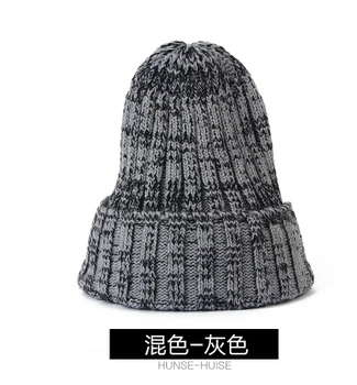 Winter Hats Casual Candy Color Hats For Men And Women Warm Fashion Red Black Rose Light Yellow Purple Gray