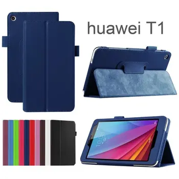 Luxury Magnetic Folio Stand Leather Case Cover For Huawei MediaPad T1 7.0 Honor Play T1-701u BGO-DL09 +1x Clear Screen Protector