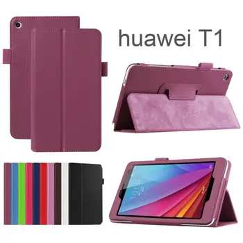 Luxury Magnetic Folio Stand Leather Case Cover For Huawei MediaPad T1 7.0 Honor Play T1-701u BGO-DL09 +1x Clear Screen Protector
