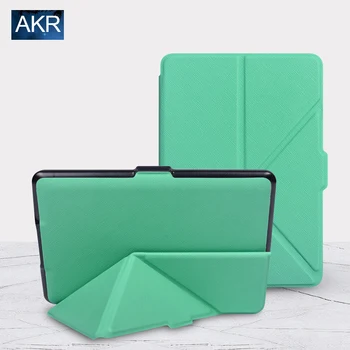 Fashion PU Leather Case for Kindle Paperwhite Stand Cover Variety Folding Pattern AKR 2016 Free Gift