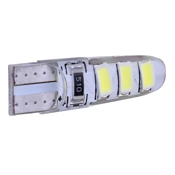 10Pcs T10 W5W 5630 6Led Car Led Light CANBUS No OBD Error 6SMD Side Interior Lamp Turn Reverse License Plate Waterproof