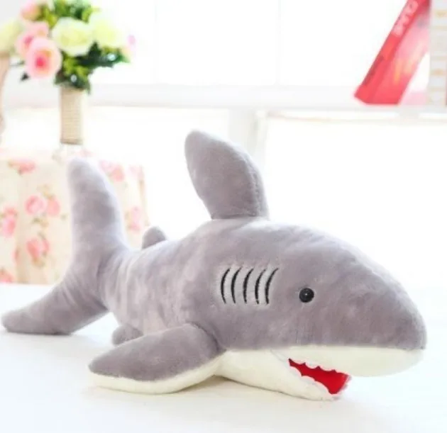 Shark plush toy The simulation plush toy of shark soft suffed toy 110cm size Christmas gift