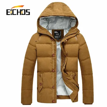 Parkas Men Winter Coat New Fashion Hooded Chaqueta Hombre Zipper Thick Slim Fit Casaco Masculino Parkas Men 6 Colors
